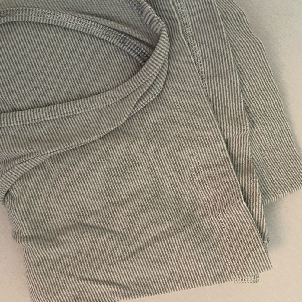 Cool racerback white gray stripe